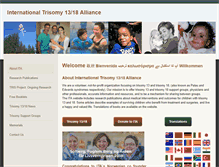 Tablet Screenshot of internationaltrisomyalliance.com